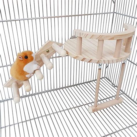 hamster cage and stand|wooden platform for hamster cage.